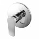 Euro Round Chrome Shower/Bath Wall Mixer